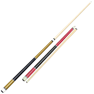 利台台球杆素面枫木大头杆中式黑八分体二分之一九球杆台球厅公杆