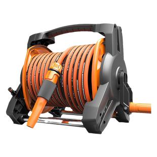 亿力卷管器收管收纳架收管卷管子神器水管收卷器绕管车架转盘自动