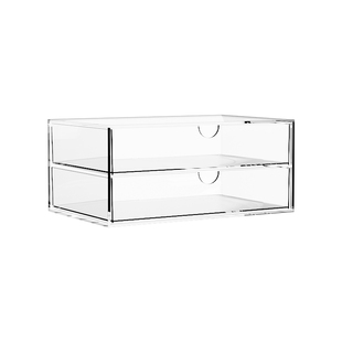 吧唧收纳盒透明抽屉式动漫徽章展示架谷子奥特曼卡片防尘置物架