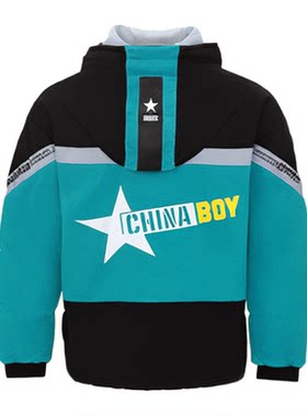 儿童装加绒外套新款中大童派克服