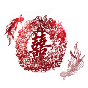 顺便买卖结婚房布置高级氛围感大喜字套装新房床头背景墙楼梯装饰