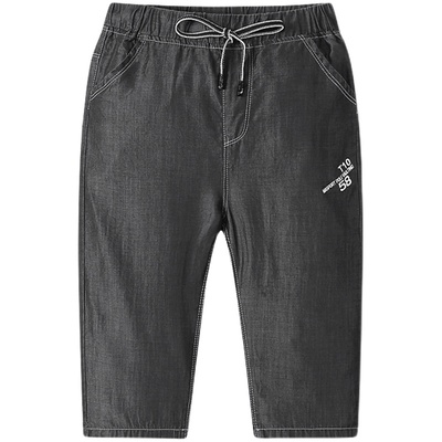 男童短裤外穿薄款牛仔七分裤夏季