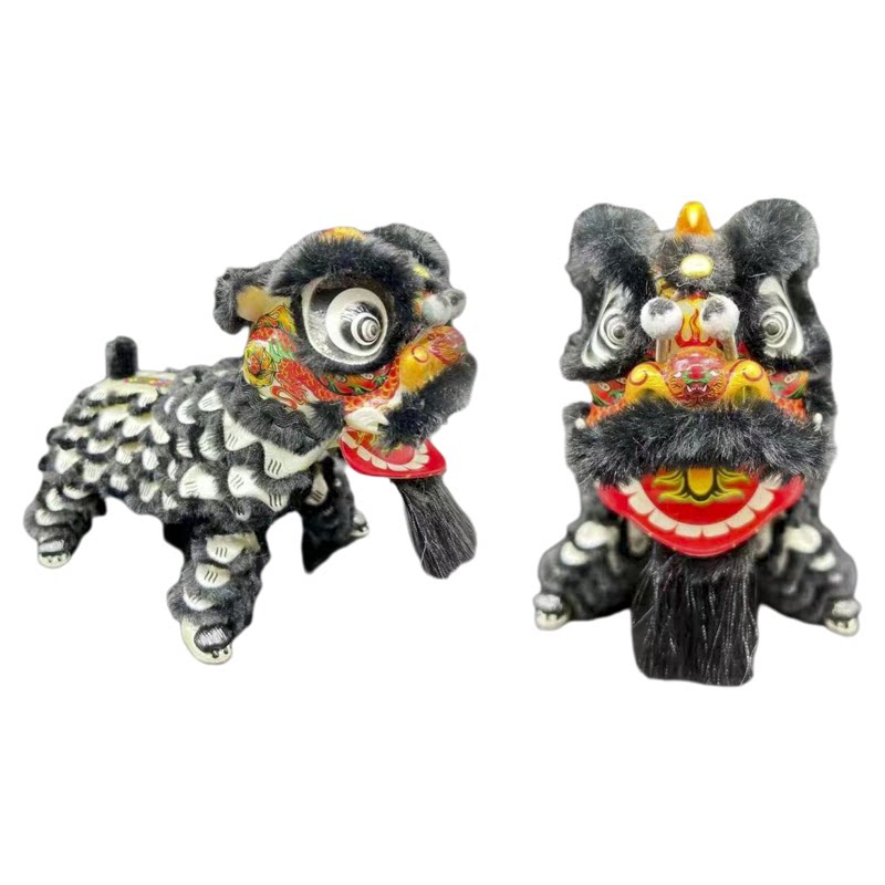 桌面摆件醒狮模型人偶摆件工艺品