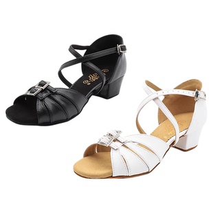 贝蒂拉丁舞鞋正品儿童跳舞鞋少儿专业软底白色女孩舞蹈练功鞋N609