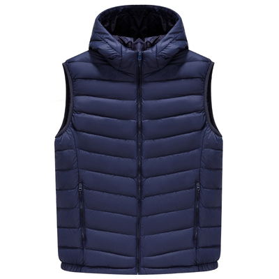 男士冬季轻盈保暖羽绒马甲