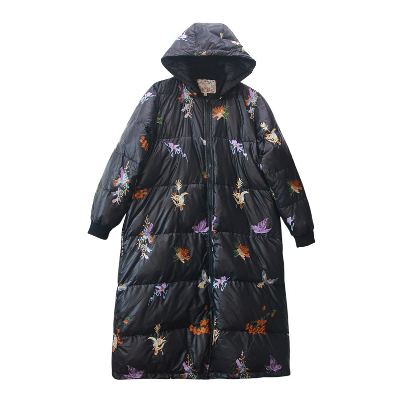 轻薄外套黑色显瘦遮肚外套羽绒服