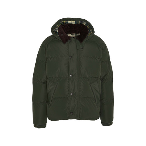 Barbour OS Down Transport男士连帽宽松羽绒服