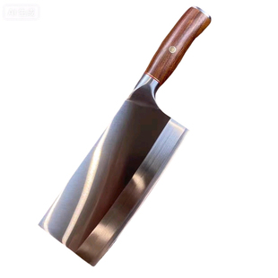 进口德国9CR18MOV夹钢刀菜刀家用切肉丝三合钢超锋利斩切片两用刀