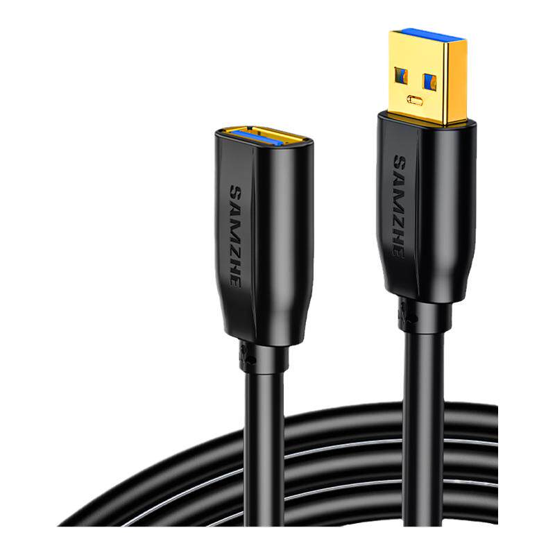 山泽usb3.0延长线1/3/5米公对母加长数据线电脑电视打印机转接口