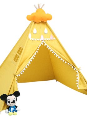 儿童游戏屋野餐帐篷DIY白色帐篷