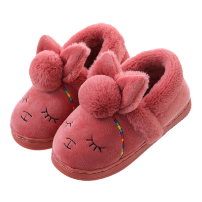 儿童棉拖鞋冬季女童防滑软底居家