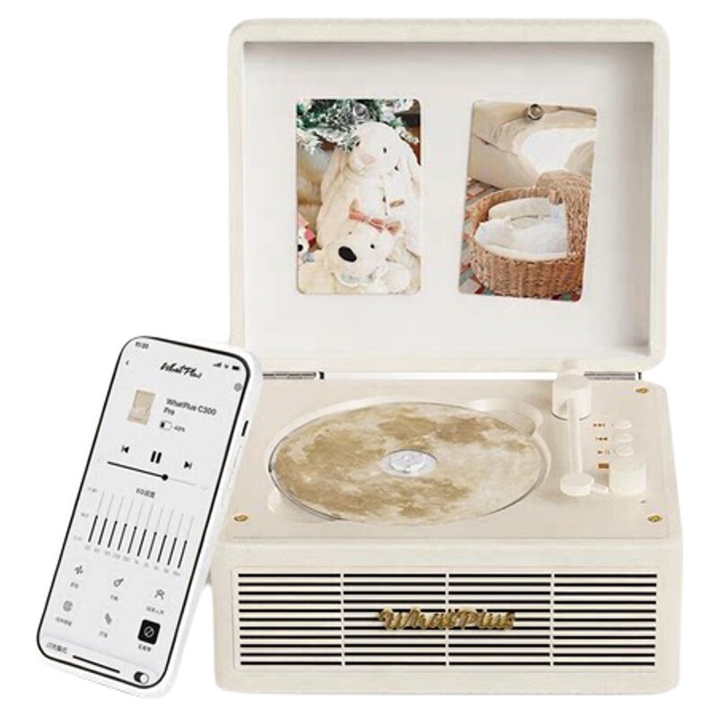 WhatPlus问加C300Pro cd机App版蓝牙音响cd唱片机一体机cd播放机