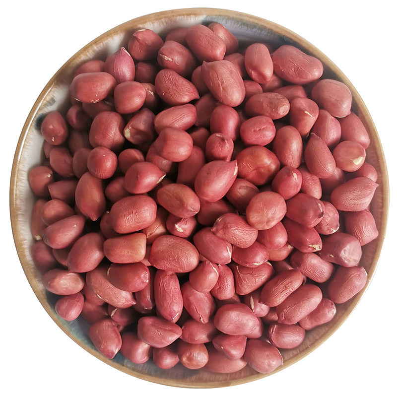 新货红皮花生米生的5斤红衣食用花生