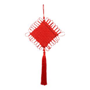 大红中国结挂件大号送老外礼品特色手工艺品玄关客厅居家客厅挂饰