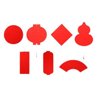 中国风迷你福卡挂件双面万年红宣纸春联纸手写卡纸福字红纸对联专用纸空白书法作品纸喜庆红色书签对联纸挂饰