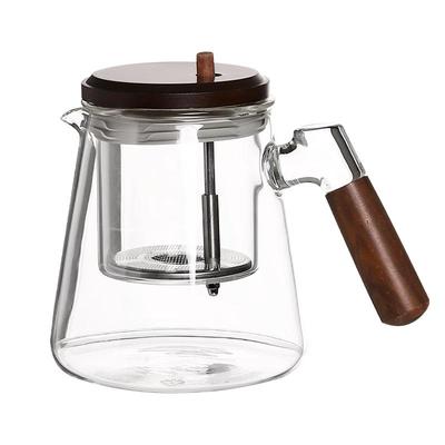 川岛屋家用茶水分离玻璃泡茶壶