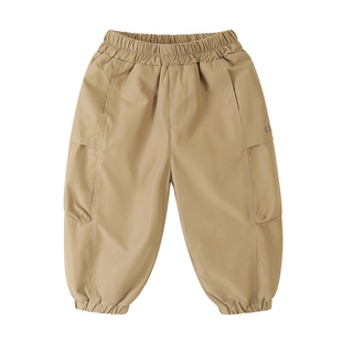 右欧男童加绒工装裤女童登山加厚长裤秋冬季童装棉裤儿童保暖裤子