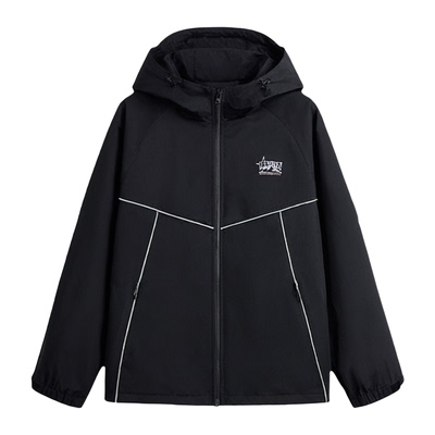 不起球不褪色加绒加厚夹克外套男