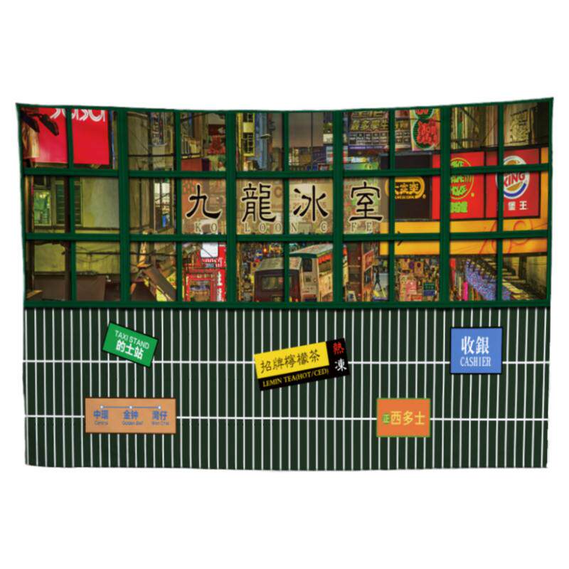 港式后备箱摆摊挂布背景布广告布