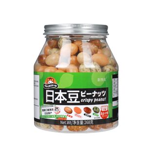 新馋派日本豆鱼皮花生混合芥末味花生脆皮老式高油酸裹衣花生年货