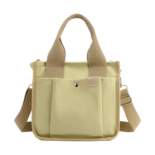 帆布包女大容量斜跨包帆布饭盒包平板电脑包手提包实用小包便当包