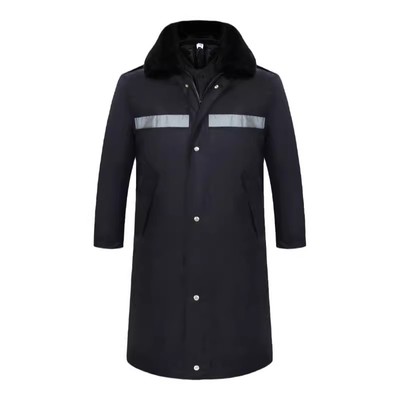 保安加厚羽绒送皮手套冬季