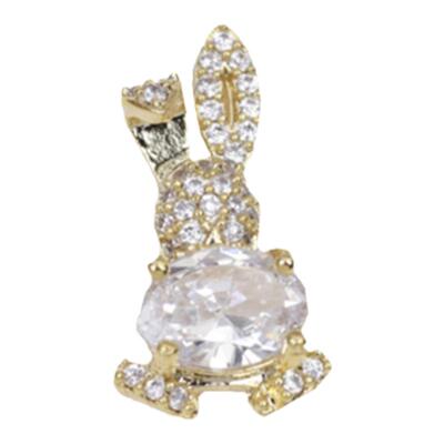 美甲流行金属锆石饰品蝴蝶结