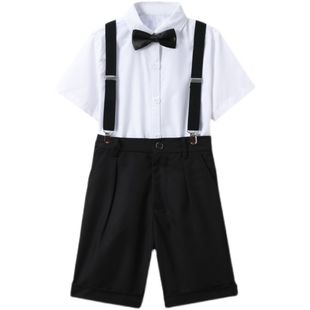 儿童毕业礼服男童花童男孩小西装套装主持人表演钢琴演出婚礼马甲