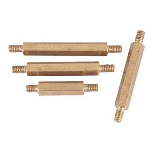 汉固威双头六角铜柱两头牙外螺纹螺柱隔离柱双头螺丝柱连接杆M3M4