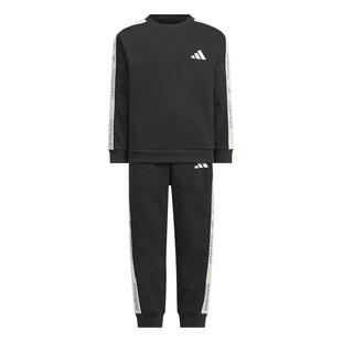 小童毛圈布亲肤舒适宽松休闲长袖套装春季adidas阿迪达斯轻运动