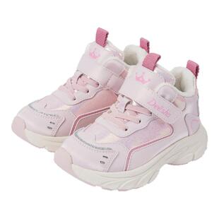 笛莎女童保暖加绒运动鞋新款儿童高帮老爹鞋2025冬季休闲公主鞋