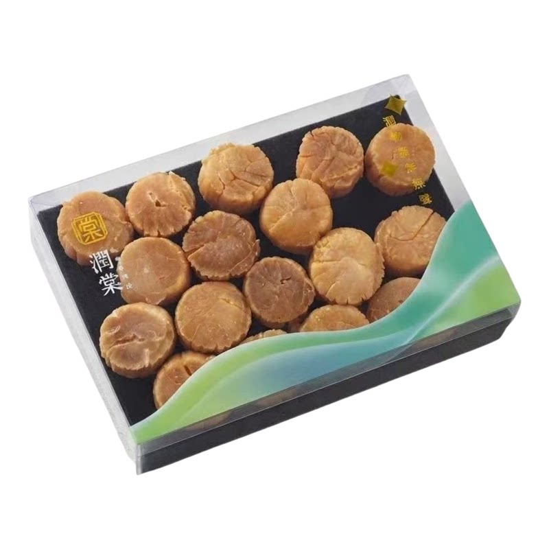 润棠 北海道一等元贝135G18粒1盒超大颗天然日晒干贝瑶柱海味干货