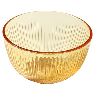 美国康宁餐具透明玻璃碗家用高颜值琥珀色茶几果盘轻奢高档碗具