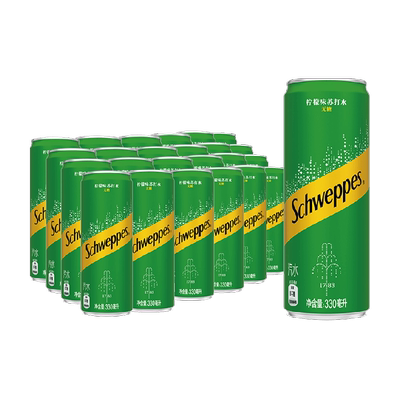 怡泉柠檬味苏打水碳酸饮料气泡水