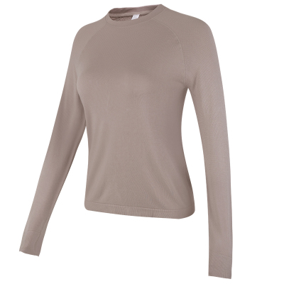 健身女孩遮肉显瘦瑜伽长袖套装新