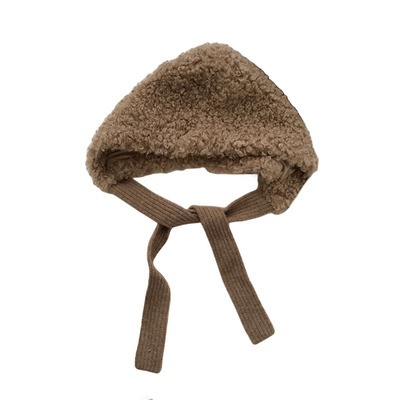 巴拉克拉法帽子女秋冬季2025新款韩版可爱毛绒保暖护耳包头帽红色