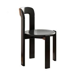 rey餐椅实木椅子中古书桌椅茶椅餐桌岛台靠背椅红色设计师梳妆凳