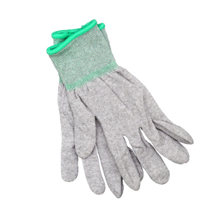 PU涂指涂掌手套劳保耐磨涂胶尼龙碳纤维防静电无尘车间电子厂男女