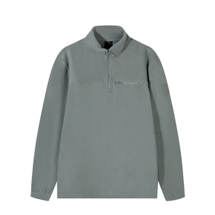 安踏火壳抓绒衣半拉链卫衣男款2025冬季新款摇粒绒保暖长袖t恤男