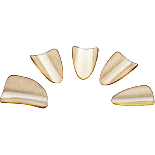 *三弦朗月 琵琶指甲 黄色老料透明 儿童成人 赛璐璐 独奏专业级珞