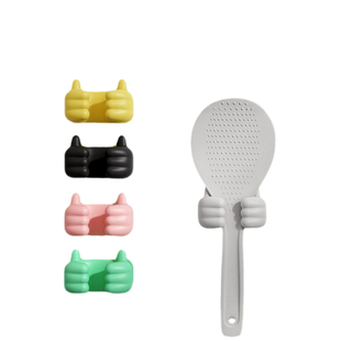 【新品礼金】电饭煲配件饭勺架固定器放饭勺神器自粘厨房收纳饭勺