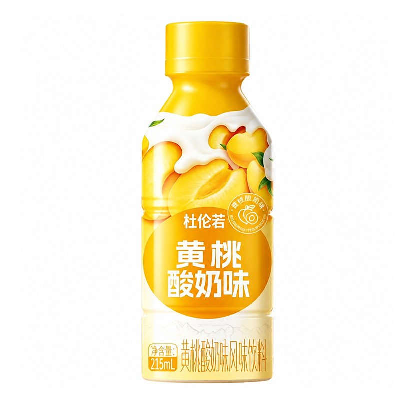 黄桃酸奶饮料整箱24瓶*215ml装0脂肪孩童早餐代餐风味奶全新日期