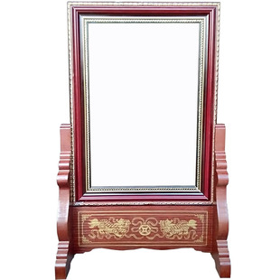 高档木制高端肖像瓷相框底座6/7/8/10/12/16寸老人照片摆灵台供俸