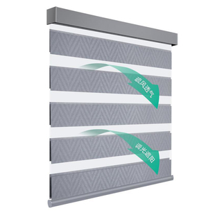 新款双层柔纱帘卷帘窗帘遮光免打孔办公室卫生间阳台卷拉式遮阳帘