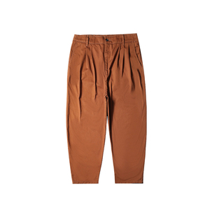 韦恩泽维尔加肥加大简约宽松大码半松紧腰小锥型九分休闲裤男7303