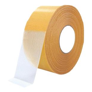 黄膜布基双面胶带网格纤维地毯大力胶防水耐磨固定婚庆会展地板革拼接网面强力无痕高粘度双面胶布整箱批发