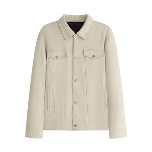 【匈牙利鹅绒夹克】霞湖世家90绒子白鹅绒仿麂皮绒羽绒服112A