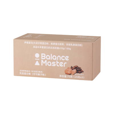 均衡大师蛋白棒双层营养代餐能量饼干乳清0蔗糖脂肪健身谷物食品