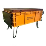 户外露营折叠储物箱茶桌多功能周转箱改露营桌野营装备整理箱