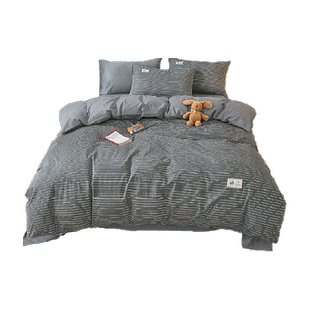 无印良品全棉纯棉被套单件180x220单人被罩150x200x230cm褥套被单